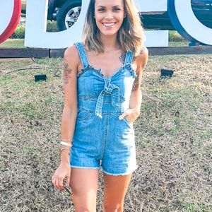 Denim Romper